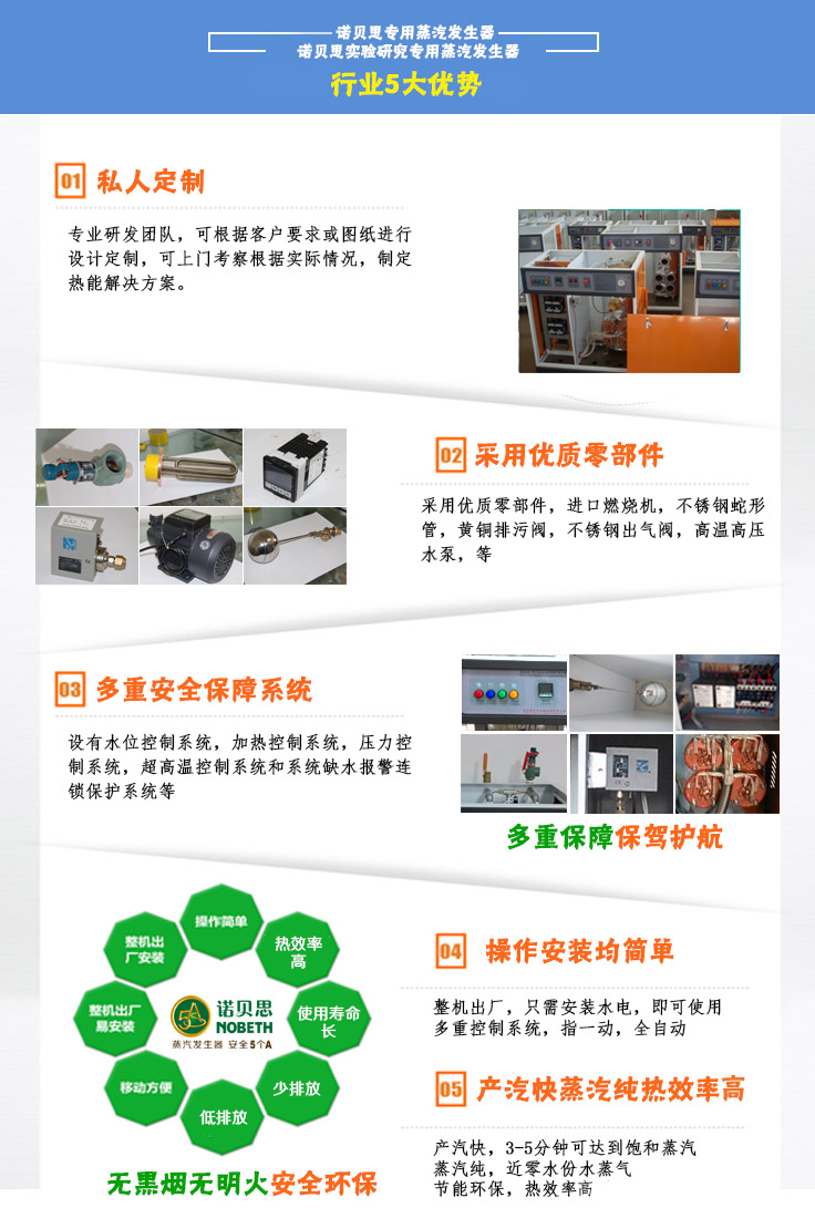 12-24KW實驗研究小型蒸汽發生器五大優勢