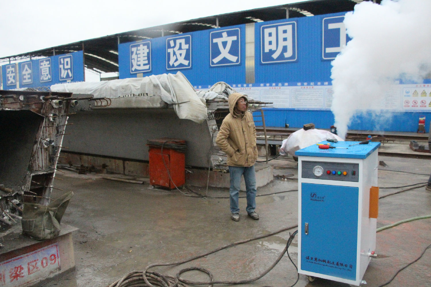 T梁養護使用電熱蒸汽發生器