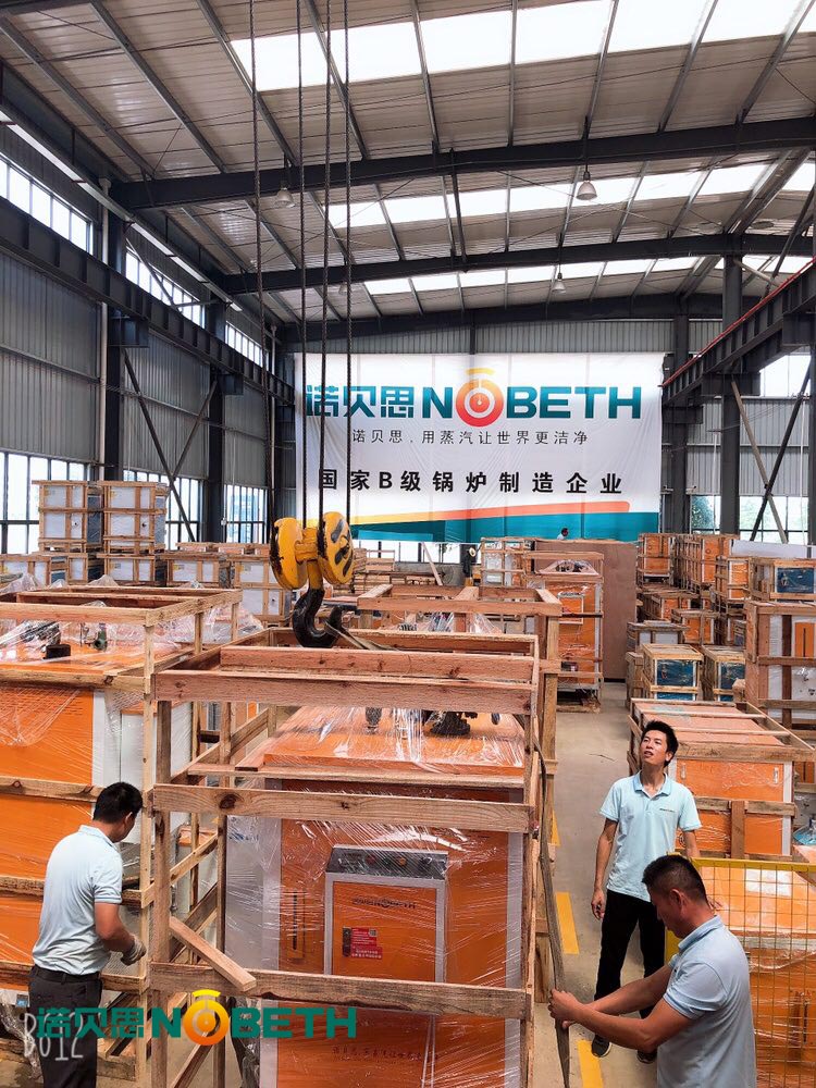準備吊裝湖北醫療製藥潔淨蒸汽發生器上車