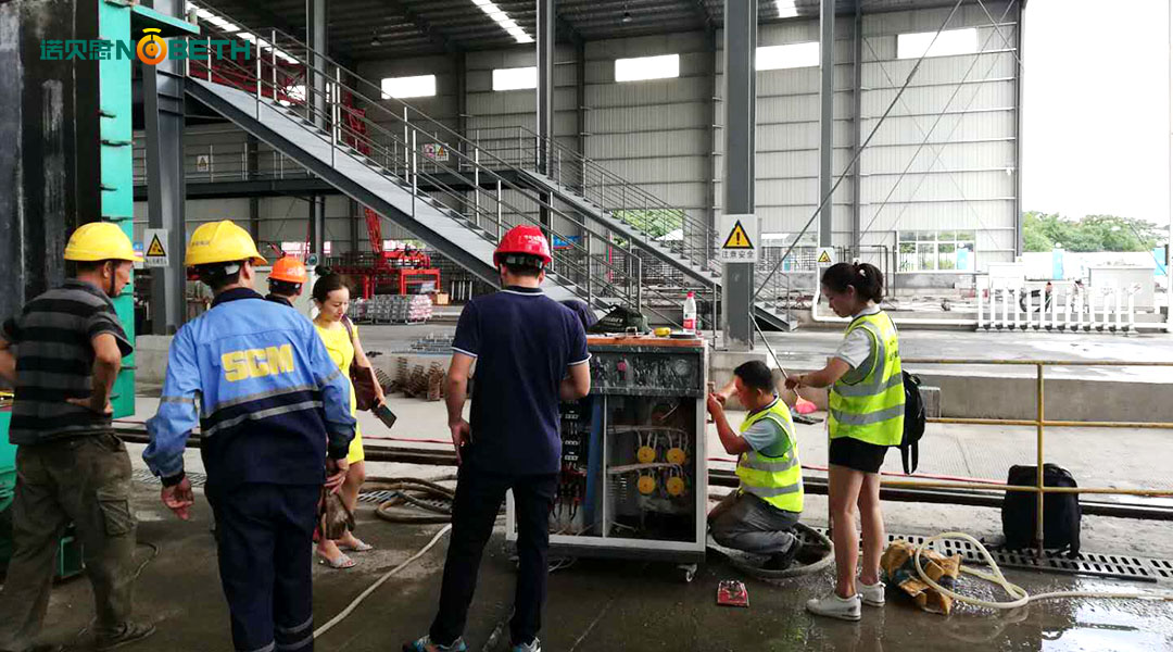 現場使用武漢橋梁養護電蒸汽發生器