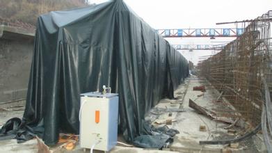 山西橋梁養護72kw電蒸汽發生器使用現場