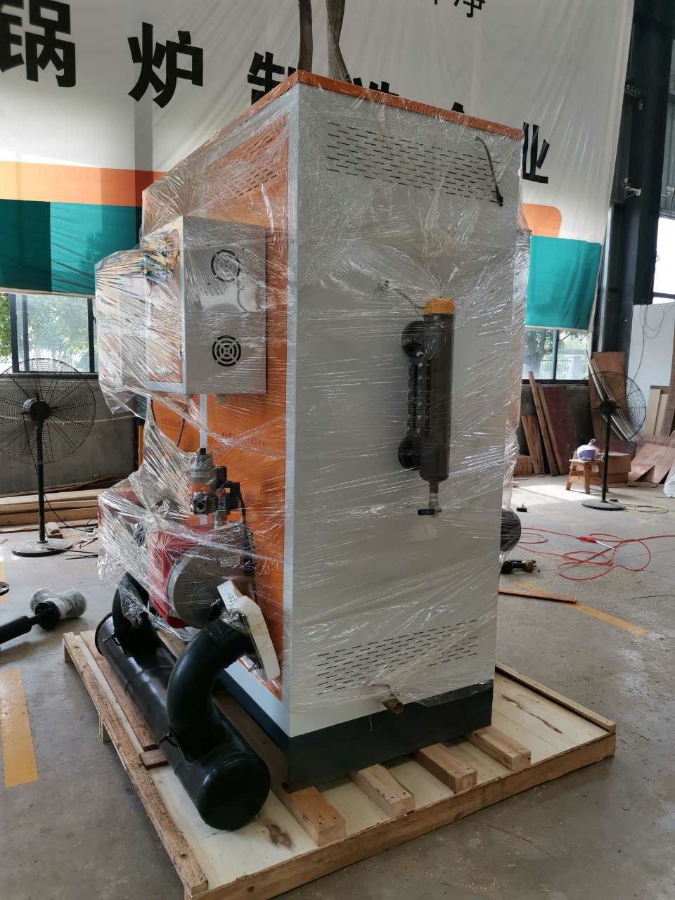 湖北汙水處理蒸汽發生器打包中