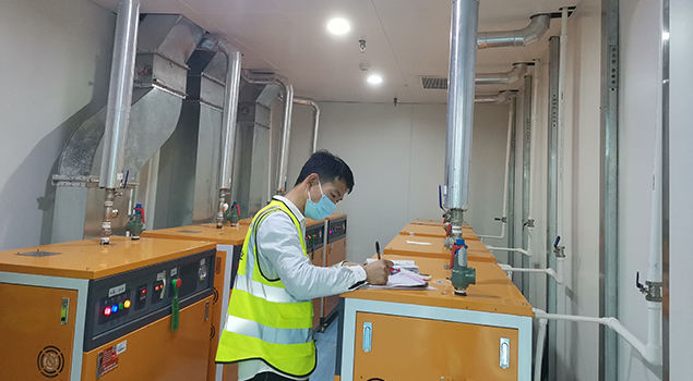 大氣量免檢蒸汽發生器安裝