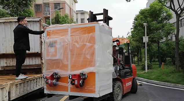 安徽0.2T雙內膽91免费看片入口裝車現場